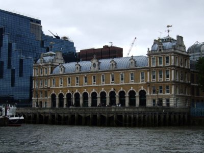 The fish market, notice the weather vane on the right