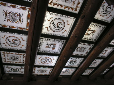 Ceiling at Painted Desert Inn