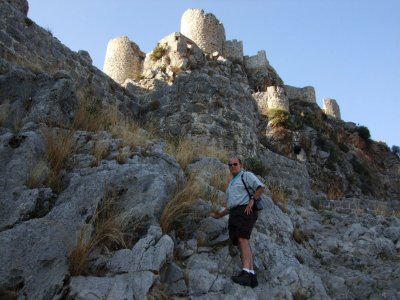 The walk to the castle is a bit steep.