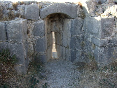 One of the openings used by archers