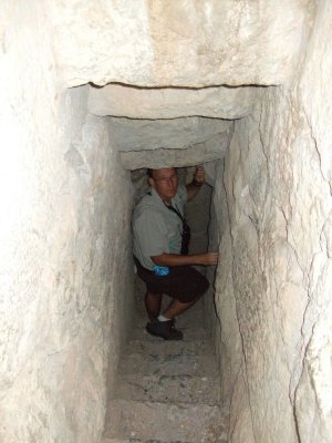 Narrow stairway to the highest part of the castle