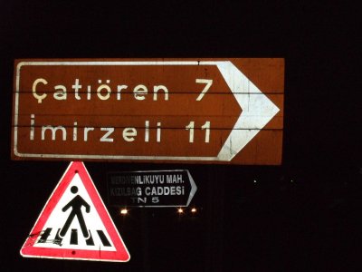 This is the road sign we passed several times and decided to follow.