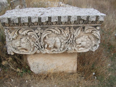 Each capitol from the Temple of Zeus had a unique design carved on it