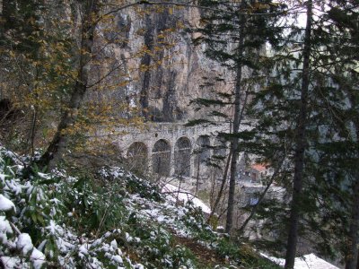 Aquaduct at the Sumela Monastery