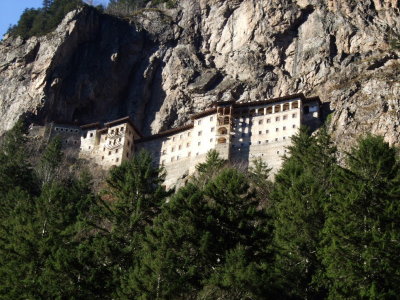 Sumela Monastery in the morning.