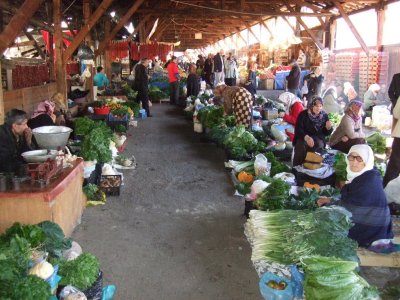 This is on the second floor of the han at Trabzon Market.