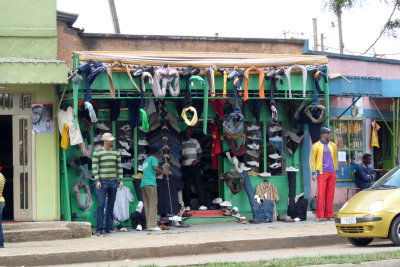 local shops. we saw quite a number selling jeans and sneakers