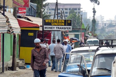 street scene opposite Intercontinental