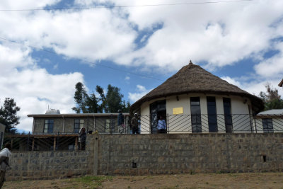 Simien Mountains National Park HQ, where we rent our camping stuff