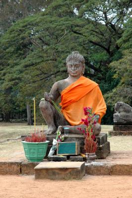 statue of Dharma or Yama, the god of the Underworld. Later became known as the 'Leper King'