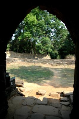 view from inside the chapel