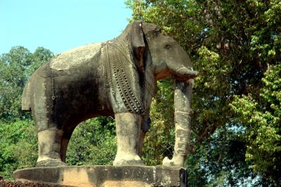elephant statue on the 2nd level