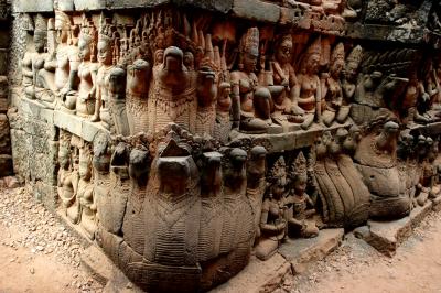 nagas and deities of the underworld, the hidden wall