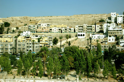 the old city wall lining the skyline