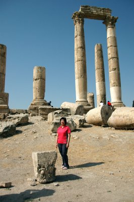 the remaining pillars of teh Temple of Hercules