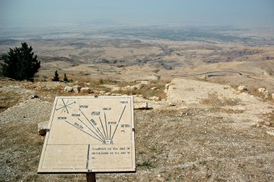 the Jordan Valley as far as the Dead Sea