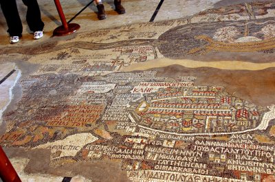 cities of Jerusalem, Bethlehem and Jerico, as well as river Jordan