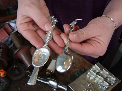 before and after polishing and finishing