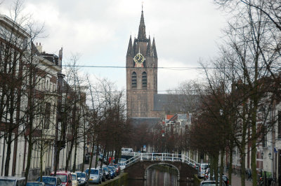 Oude Kerk at the far end