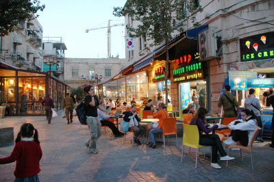 restaurants along Jaffa Road