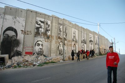 approaching the Check Point to Jerusalem