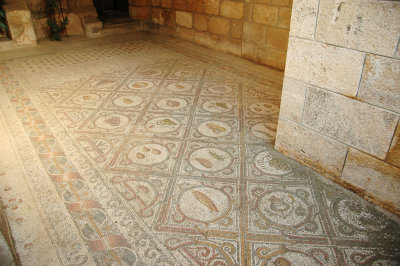 mosaic floor from a 5th-century monastery