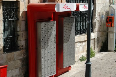 PO boxes just outside the Old City