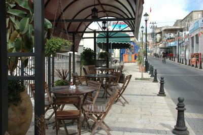Yerushalayim (Jerusalem) Street is scored by restaurants