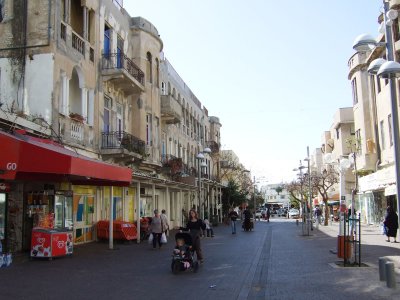 pedestrian street - older part of town