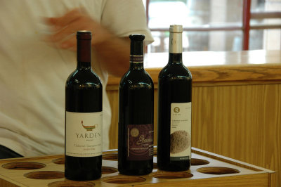 Yarden Cabernet Sauvignon, Gamla Merlot, Golan Cabernet Sauvignon