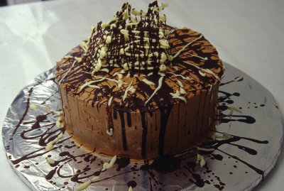 Chokoladekage med chokolade-stakit 1