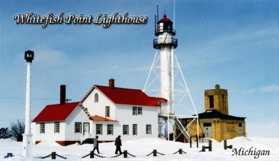 Whitefish Point Lighthouse winter