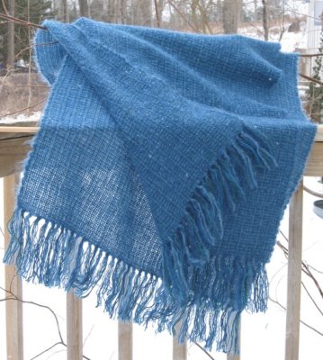 Wool and baby mohair shawl