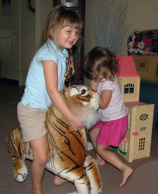A Girl and Her Tiger