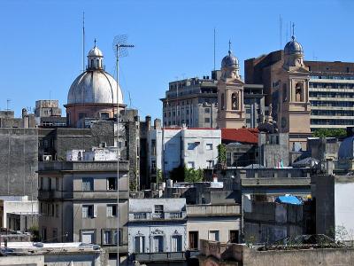 Montevideo - view towards the Cathedral