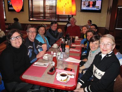 Sandy, Ron, Linda, Deryk, Bob, Ingrid, Levi, Rachel, Jan, and Trudy