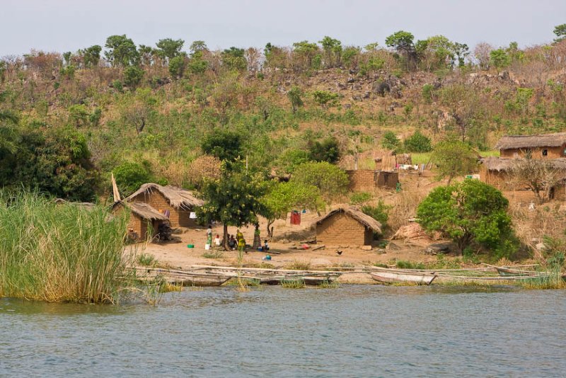 On the banks of the lake in Tanzania.