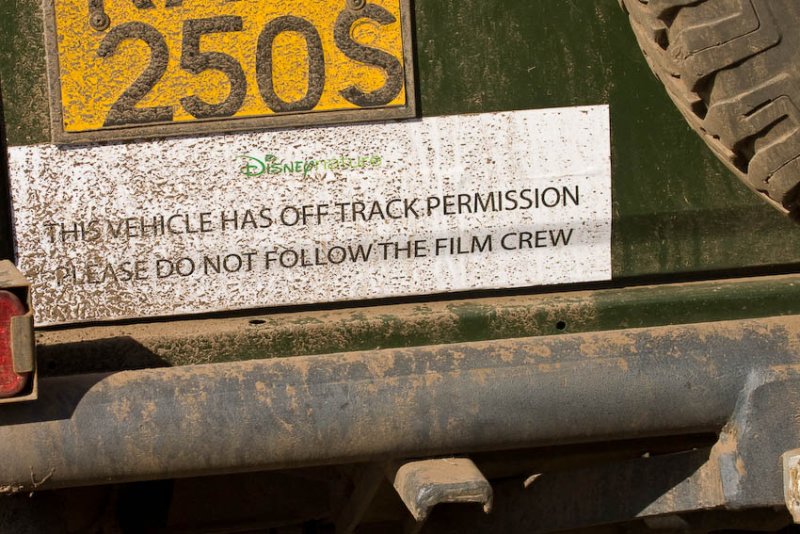 Disney was filming in the Mara.