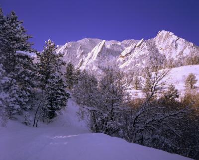 Flatirons after a snow    by Shelby Frisch