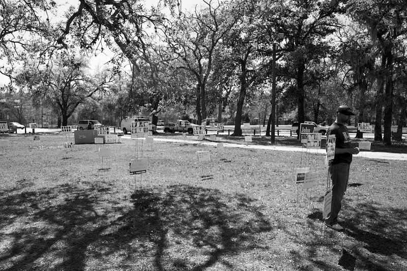 Iraq protest Mason Park 04 bw