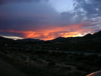 Sunrise in Acton, California.