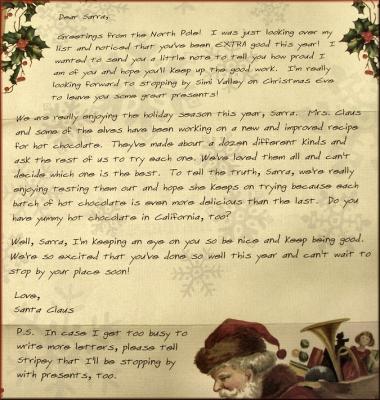 Santa Letter 2005