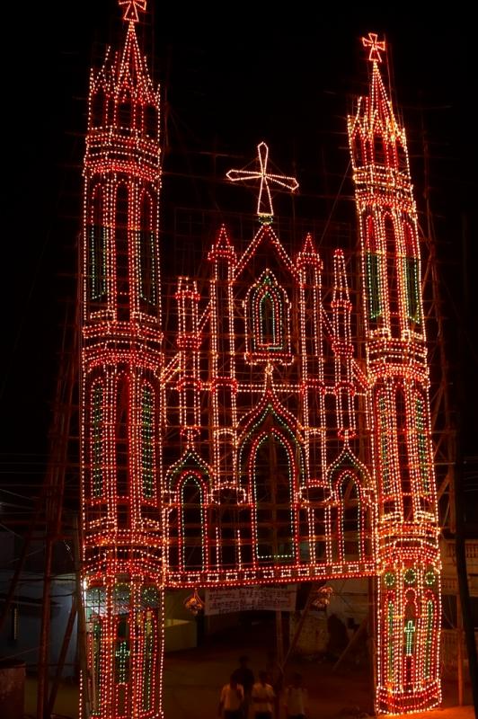 Arch lighting  done by St.Annal St  people