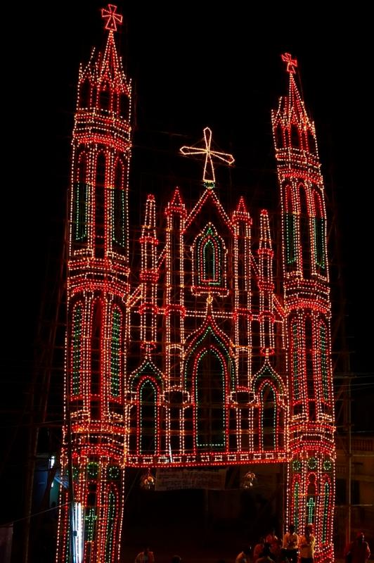 Arch lighting  done by St.Annal St  people