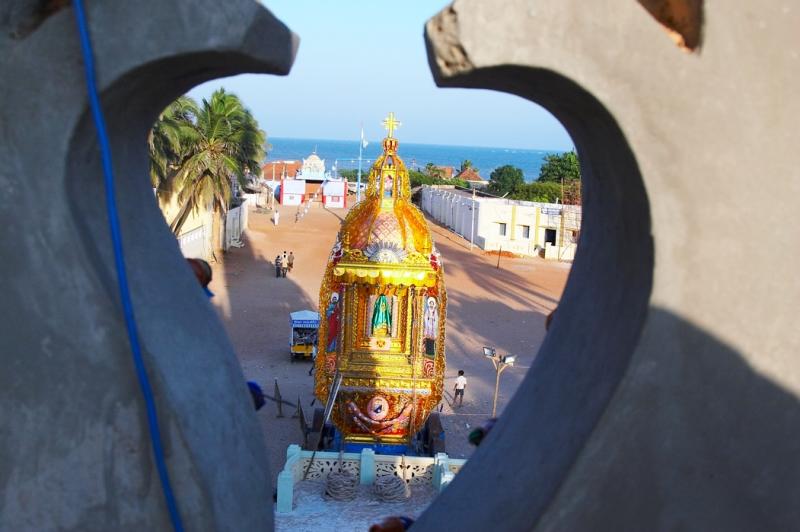 Golden Car view from top