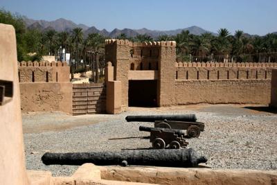 Canons inside Rustaq Fort