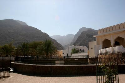 Hot water spring and mosque