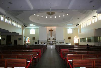 Inside the church