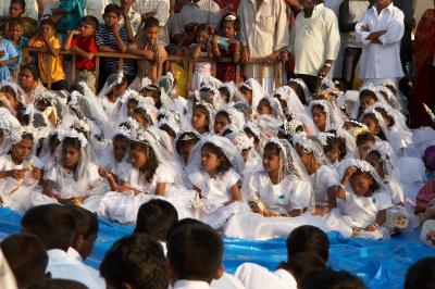Little Angels waiting to receive Holy Communion
