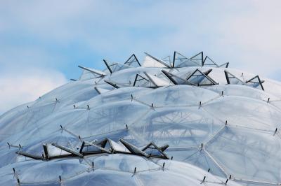 Close up, the Eden Project
